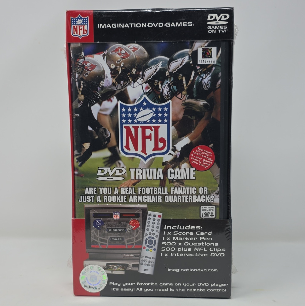 Imagination Entertainment NFL DVD Trivia Game Interactive DVD Game, Ages 12+
